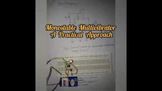 Monostable Multivibrator using Ic555 [upl. by Capon]