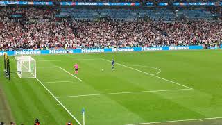 Full Penalty Shootout Italy vs England in EURO 2020 Final  View from stadium [upl. by Rebmeced]