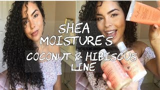 SHEA MOISTURE Curly Hair Routine [upl. by Arza]