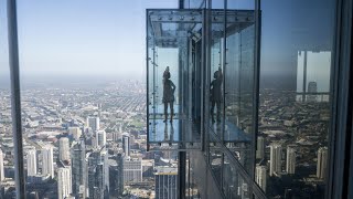 Skydeck Chicago Admission at Willis Tower formerly Sears Tower [upl. by Nylidnam679]