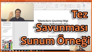 Tez Sunumu Nasıl Hazırlanmalı  Tez Sunum Örneği [upl. by Soracco]