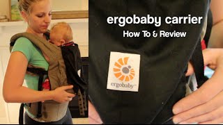 ErgoBaby Original Baby Carrier  REVIEW amp HOW TO Use with Newborn without infant insert [upl. by Aehsila]