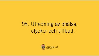 Utredning av ohälsa olyckor och tillbud [upl. by Nerag307]