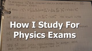 How I Study For Physics Exams [upl. by Gibby267]