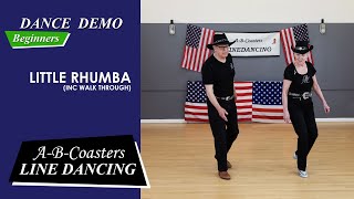 LITTLE RHUMBA  Line Dance Demo amp Walk Through [upl. by Nader]