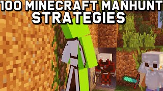 100 Minecraft Manhunt Strategies [upl. by Palm]