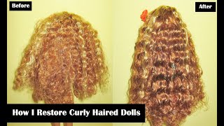 How I Restore Curly Haired Dolls [upl. by Lamej]