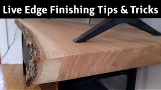 How To Finish A Live Edge Slab [upl. by Marou]