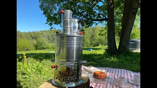 How to use samovar camp stove [upl. by Julee]