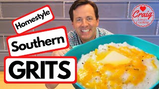 Perfect Southern Grits  Cook creamy buttery grits [upl. by Yendys]