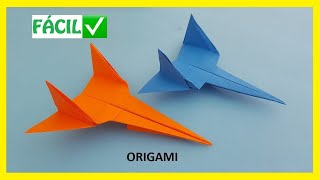 👉🏽 Cómo hacer un AVIÓN ✈ de papel FÁCIL ✅  Aviones de Origami PASO A PASO [upl. by Coad]