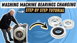 How to replace washing machine bearings on Bosch Neff Siemens and some Balay [upl. by Savdeep983]