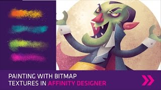 Painting with bitmap textures in Affinity Designer [upl. by Neveda699]