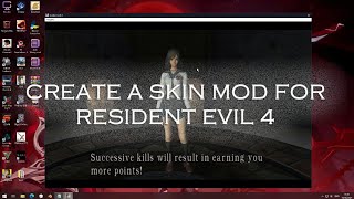 Tutorial  How to Import a Skin Mod for Resident Evil 4 Ubisoft 2007 Version [upl. by Irdua]