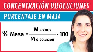 Concentración Porcentaje en MASA ⚗️ Disoluciones [upl. by Kessler]