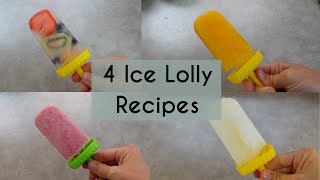 4 DELICIOUS ICE LOLLY RECIPES  Kerry Whelpdale [upl. by Asereht260]