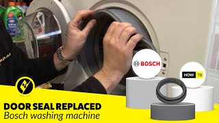 How to Replace a Washing Machine Door Seal on a Bosch Washer [upl. by Odlonra]