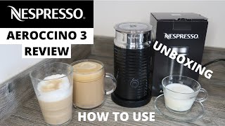 Nespresso Aeroccino 3 First use [upl. by Esyla]