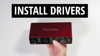 Scarlett 2i2 Setup  Driver Install and Registration [upl. by Akimaj]