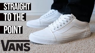 Vans Old Skool White Canvas Review [upl. by Latsyc]