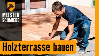 Holzterrasse bauen  HORNBACH Meisterschmiede [upl. by Ressay]