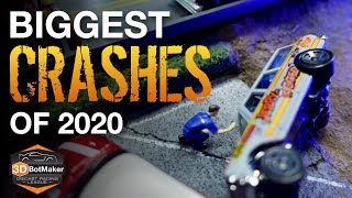 Worst Crashes of 2020  3DBotMaker Diecast Car Racing League [upl. by Bergerac]