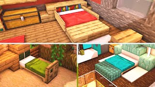 11 Minecraft Bedroom Design Ideas to Build for Your House Tutorial [upl. by Dleifniw]