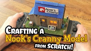 How to Craft a Miniature NOOKS CRANNY from SCRATCH  Animal Crossing Crafts [upl. by Jude157]