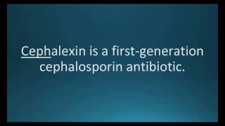 How to pronounce cephalexin Keflex Memorizing Pharmacology Flashcard [upl. by Rekrap]