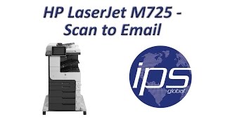 HP LaserJet M725  Scan to Email [upl. by Koo357]