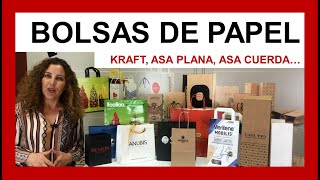 Bolsas de papel kraft y tipos de acabados [upl. by Adiarf570]