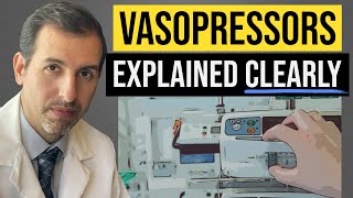 Vasopressors Explained Clearly Norepinephrine Epinephrine Vasopressin Dobutamine [upl. by Orips]